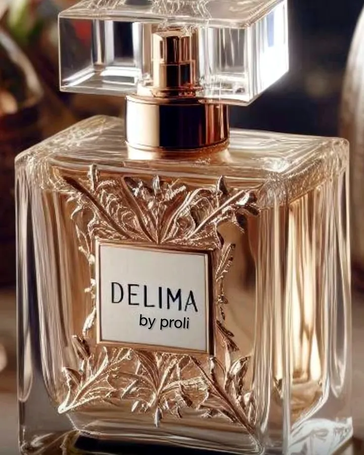 DELIMA Eau de parfum, flacon ciselé, Proli Cotonou