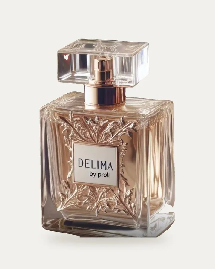 DELIMA Eau de parfum, flacon ciselé, DELIMA by Proli, Proli Cotonou