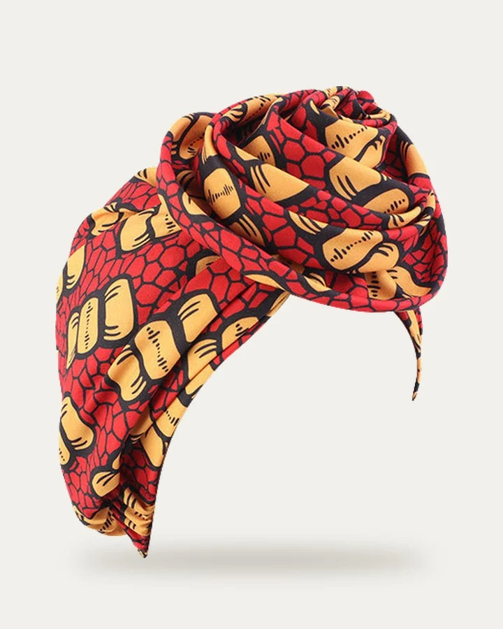 Bonnet à imprimé floral Candy Red Yellow, Proli Cotonou